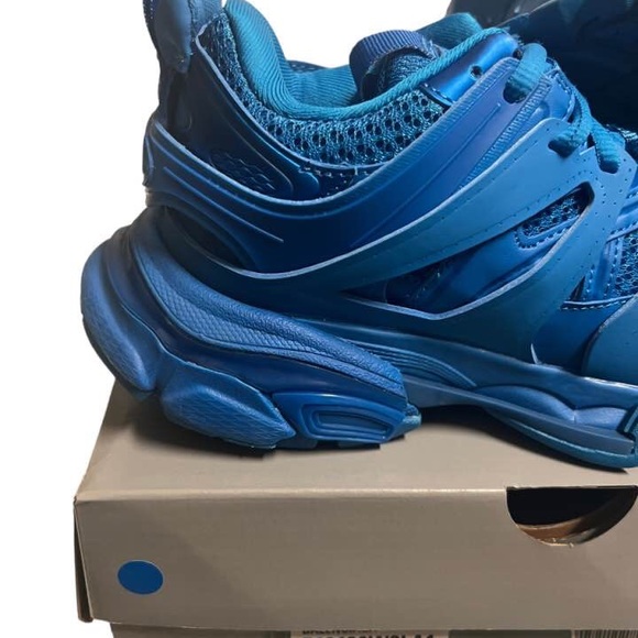 Balenciaga Track Trainers Low Top Platform Sneakers Blue US 5 WMNS - Picture 5 of 10